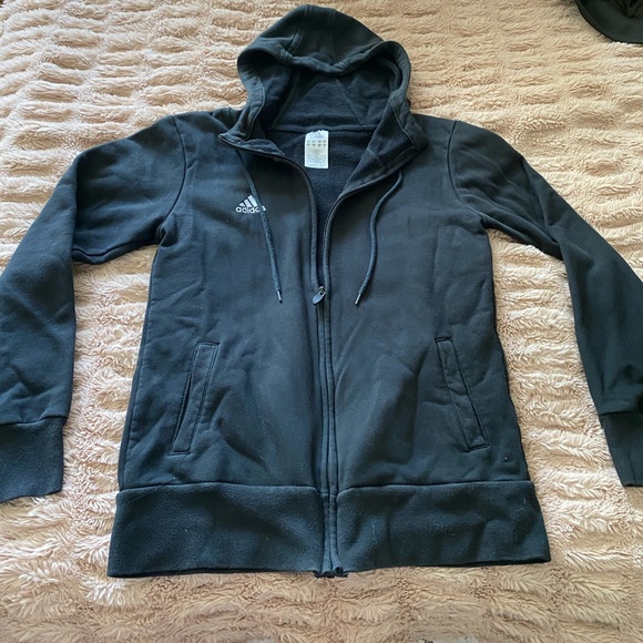 Adidas Zip Hoodie - Black - Picture 1 of 2